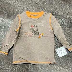 NWT Deux par Deux Boys Aviator Long Sleeve Top Sizes 2, 3, 4, 5yr
